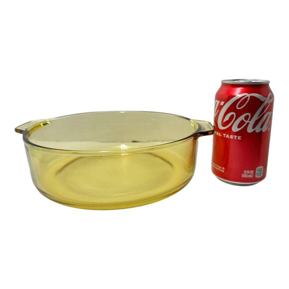 Vintage Pyr-O-Rey Glass Baking Round Dish, 2 quart 8" Diameter, Made in Mexico - Picture 2 of 9